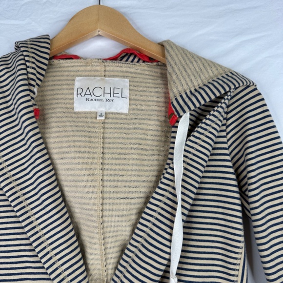 Rachel‎ Roy Blue and Yellow Hoodie Size Small - Picture 3 of 6